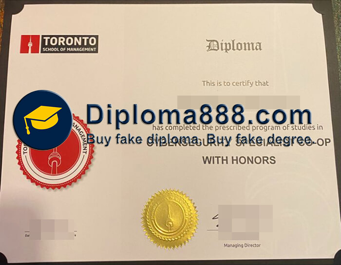 Toronto School of Management diploma