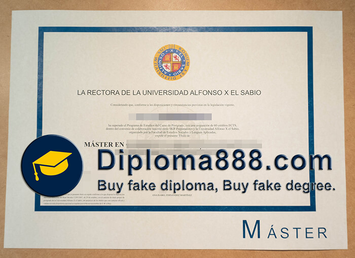 Alfonso X el Sabio University degree