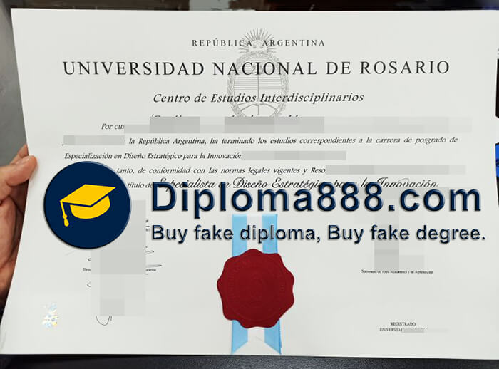 National University of Rosario certificate