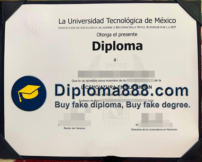 Universidad Tecnológica de México diploma