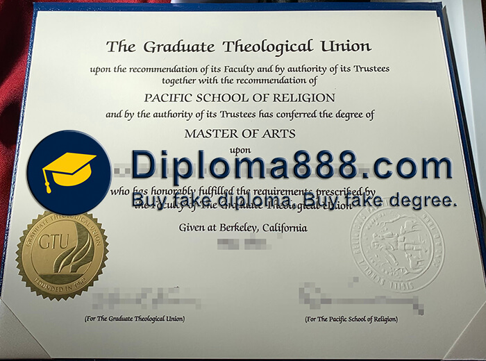 Graduate Theological Union diploma