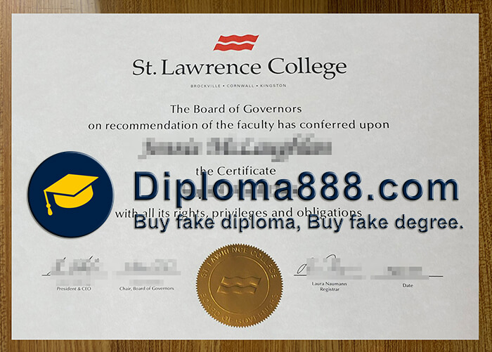 St. Lawrence University diploma