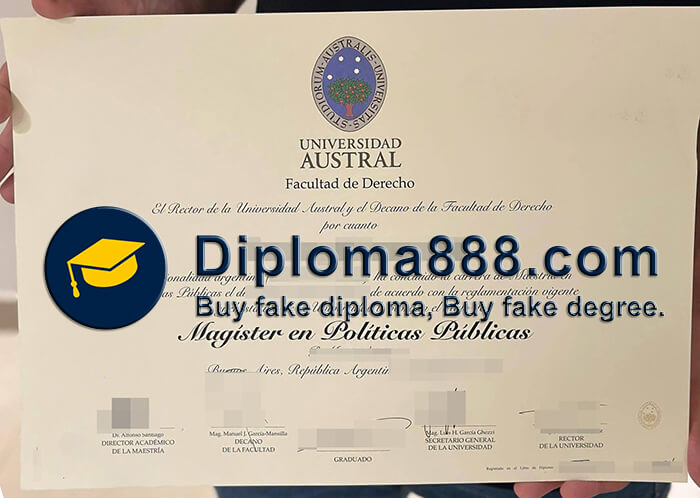 Universidad Austral diploma