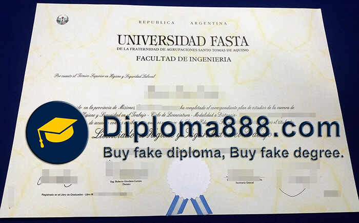 Universidad FASTA diploma