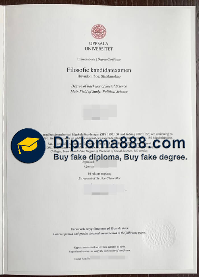 Uppsala universitet diploma