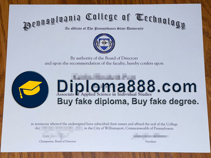 Pennsylvania College of Technology diploma