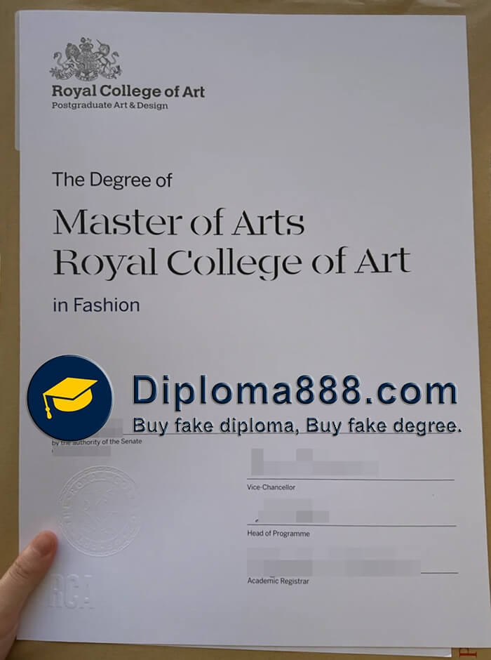 Royal College of Art diploma