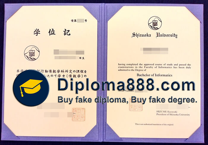 Shizuoka University diploma