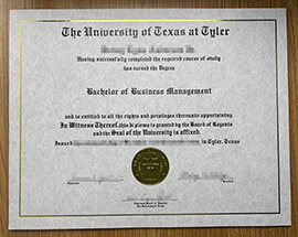 High quality University of Texas at Tyler diploma for sale.