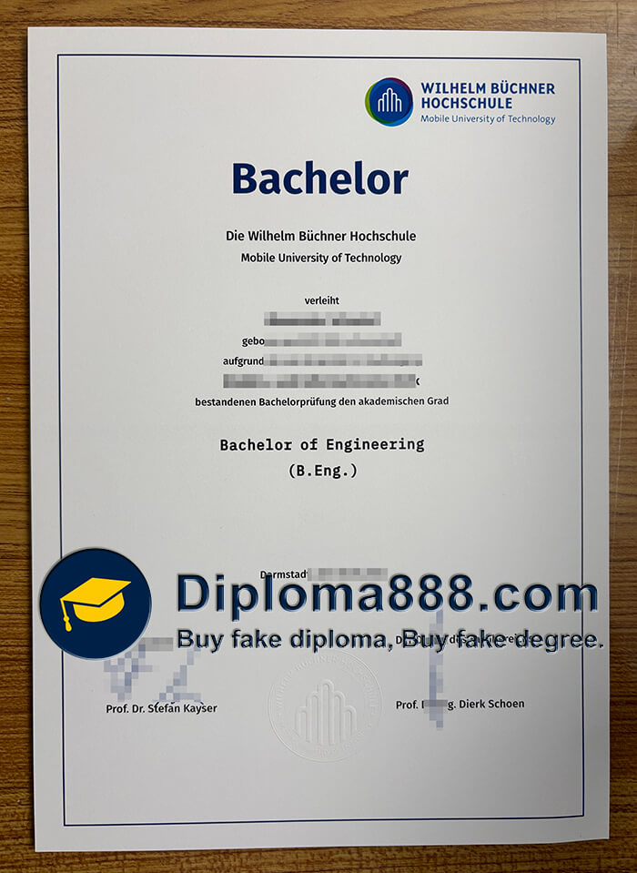 Wilhelm Buechner Hochschule Mobile University of Applied Science diploma