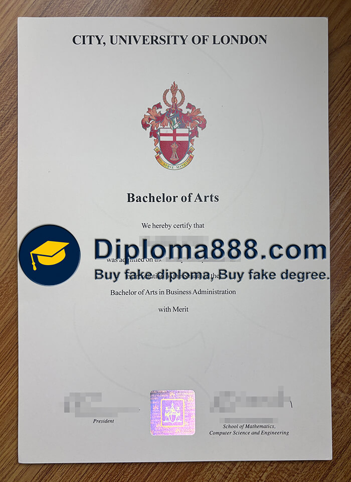 City University of London diploma